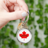 liefde Canada Dag rode dovenketen Sleutelhanger (Hand)