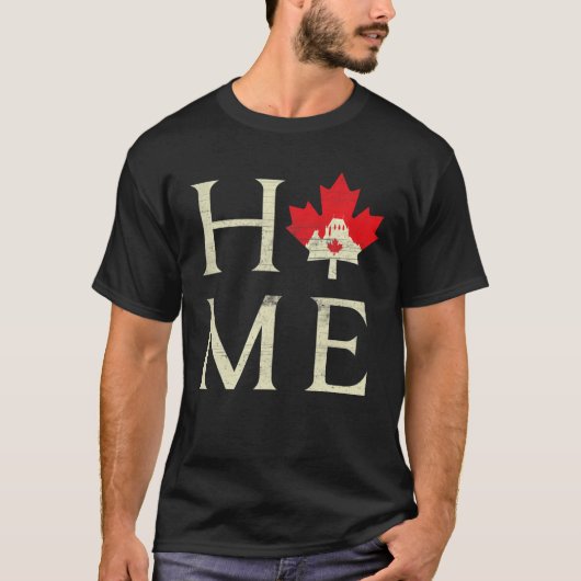 Liefde Canada Maple Leaf Flag Country Day Can T-shirt (Voorkant)