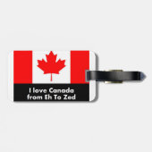 Liefde Canada van Eh tot Zed Bagagelabel (Achterkant horizontaal)