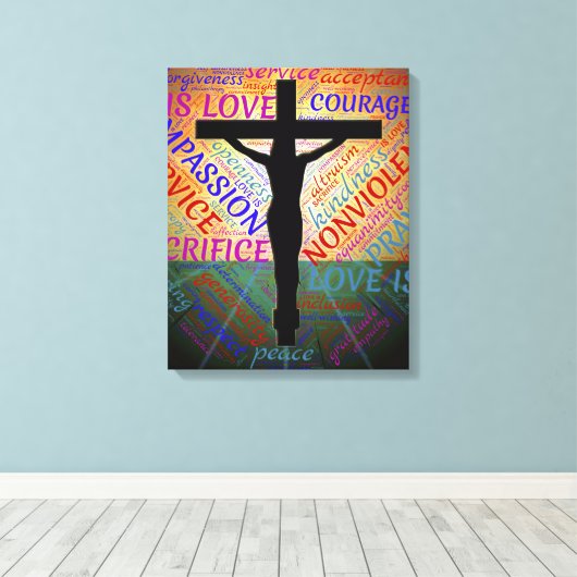 Liefde Canvas Afdruk (Insitu (Houten vloer))
