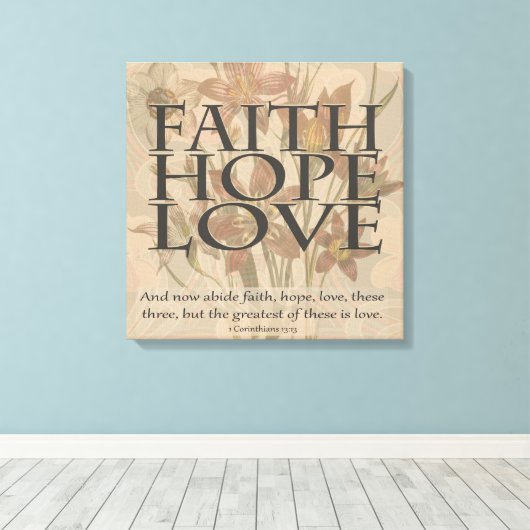 Liefde Canvas Afdruk (Insitu (Houten vloer))