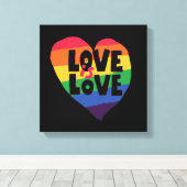 Liefde Canvas Afdruk (Insitu (Houten vloer))