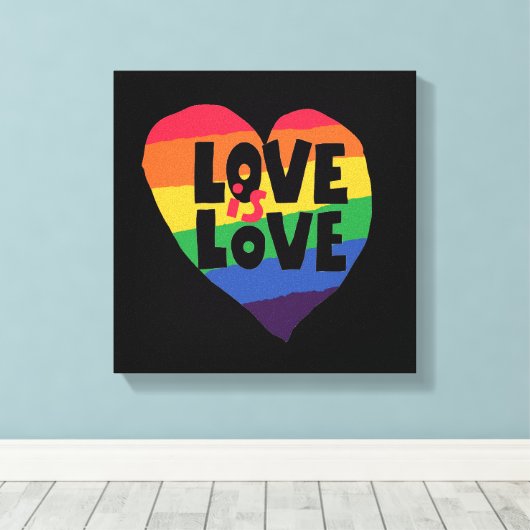 Liefde Canvas Afdruk (Insitu (Houten vloer))