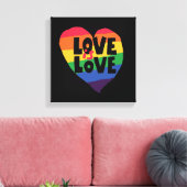 Liefde Canvas Afdruk (Insitu (Woonkamer))