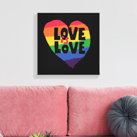 Liefde Canvas Afdruk (Insitu (Woonkamer))