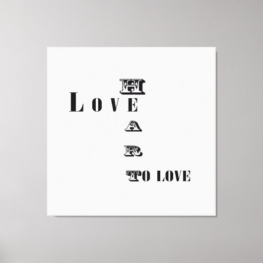Liefde Canvas Afdruk (Voorkant)