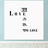 Liefde Canvas Afdruk (Insitu (Houten vloer))