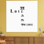 Liefde Canvas Afdruk (Insitu (Woonkamer))