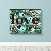 Liefde Canvas Afdruk (Insitu (Houten vloer))