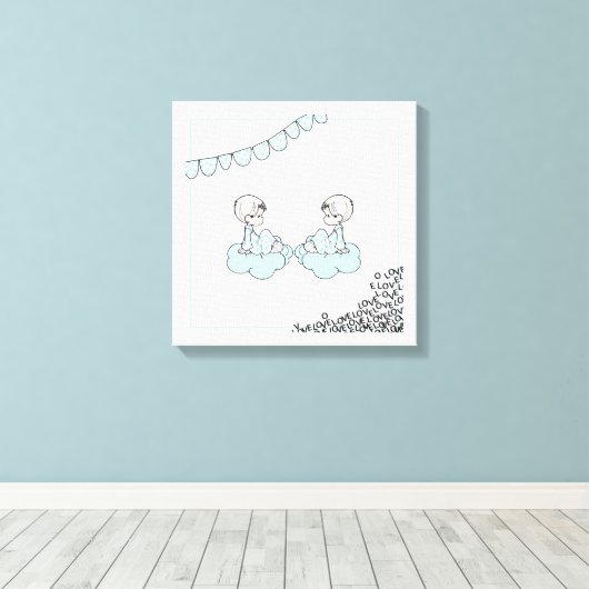Liefde Canvas Afdruk (Insitu (Houten vloer))