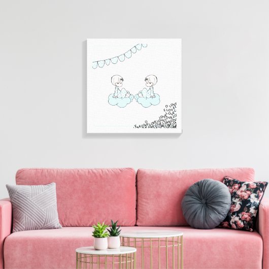 Liefde Canvas Afdruk (Insitu (Woonkamer))