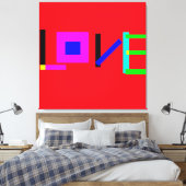 Liefde Canvas Afdruk (Insitu (Slaapkamer))