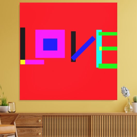 Liefde Canvas Afdruk (Insitu (Woonkamer))