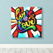 Liefde Canvas Afdruk (Insitu (Houten vloer))