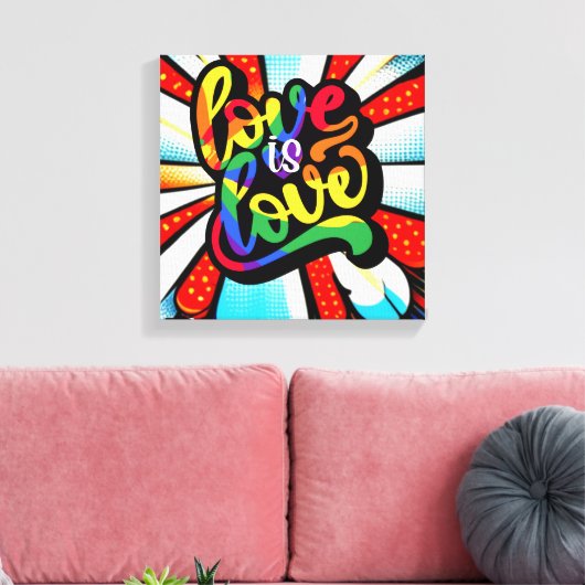 Liefde Canvas Afdruk (Insitu (Woonkamer))