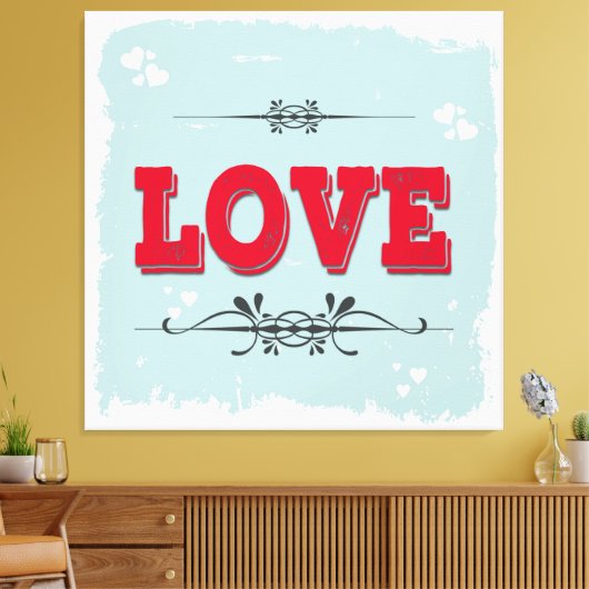 Liefde Canvas Afdruk (Insitu (Woonkamer))