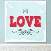 Liefde Canvas Afdruk (Insitu (Houten vloer))