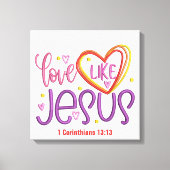 Liefde - Canvas (Glans) Afdruk (Voorkant)