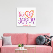 Liefde - Canvas (Glans) Afdruk (Insitu (Woonkamer))