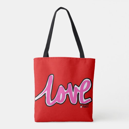Liefde Canvas Tas (Achterkant)