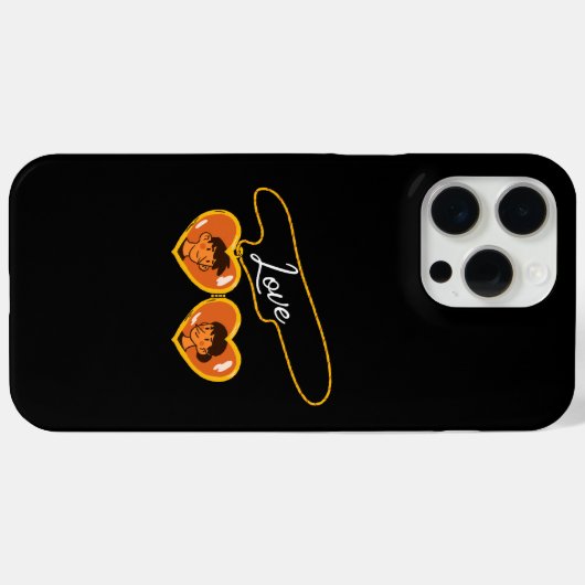 Liefde Case-Mate iPhone Case (Achterkant (horizontaal))