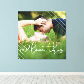 Liefde | Casual Moderne Manuscript de Bekleding va Canvas Afdruk (Insitu (Houten vloer))