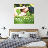 Liefde | Casual Moderne Manuscript de Bekleding va Canvas Afdruk (Insitu (Slaapkamer))