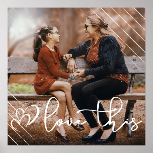 Liefde | Casual Moderne Manuscript de Bekleding va Poster (Voorkant)