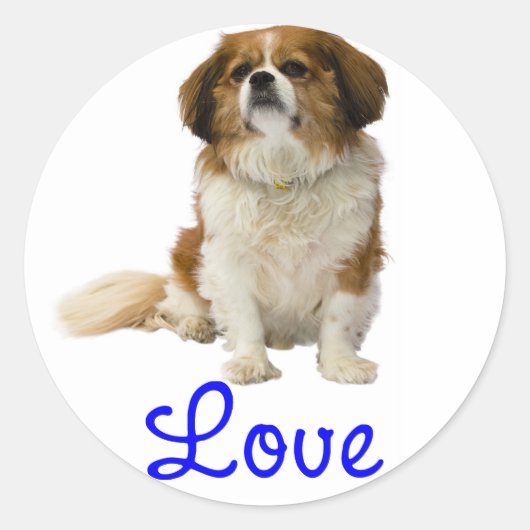 Liefde Cavalier King Charles Spaniel Puppy Sticker (Voorkant)