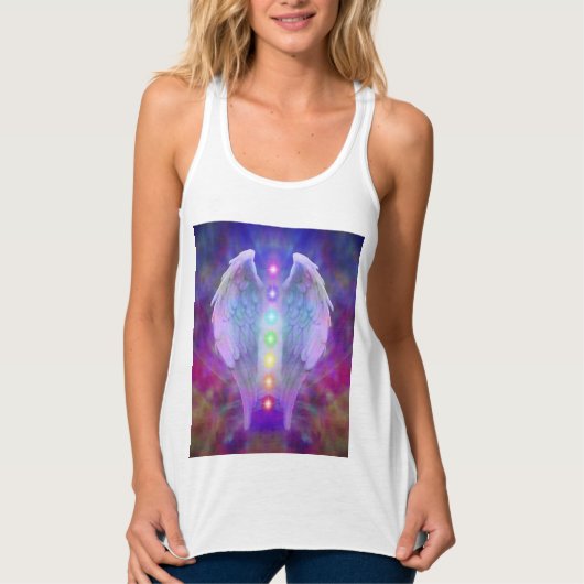 Liefde, chakra, engel, god, genezer, genezing, yog tanktop (Voorkant)
