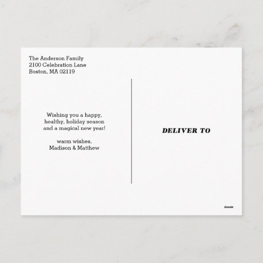 Liefde & Cheer | Feestdagen briefkaart (Achterkant)