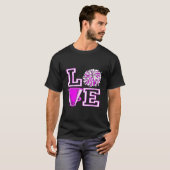 Liefde Cheer Voor N Cheerleader T-shirt (Voorkant volledig)