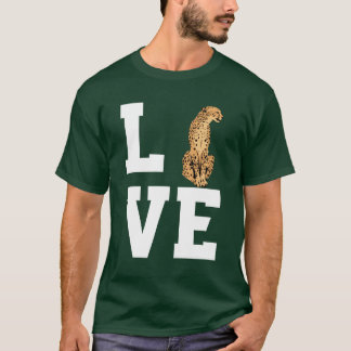 Liefde Cheetah-jongen T-shirt