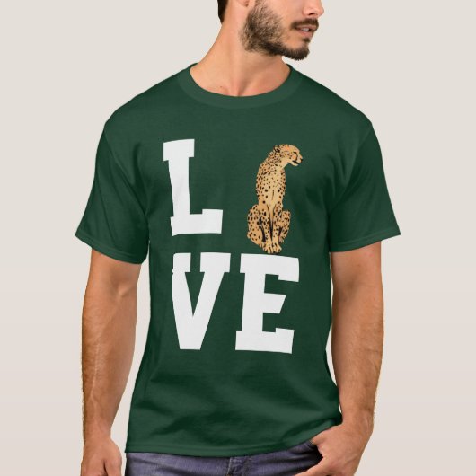 Liefde Cheetah-jongen T-shirt (Voorkant)