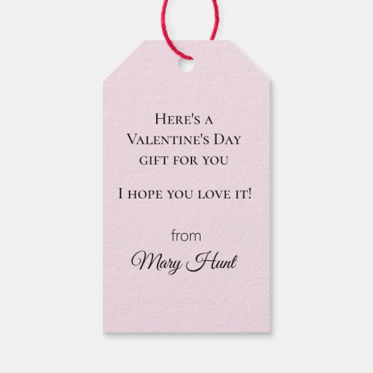 Liefde Cherub Angels met Red Heart Cadeaulabel (Achterkant)