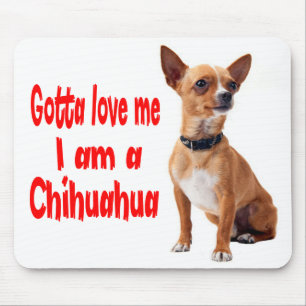 Liefde Chihuahua Puppie Hond Canine Muismat