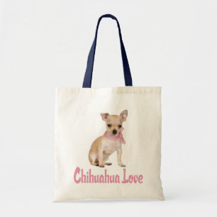 Liefde Chihuahua Puppie Hond Canvas Tote Tas