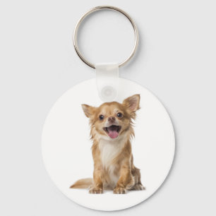 Liefde Chihuahua Puppie Hond Sleutelhanger