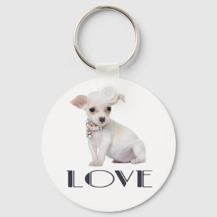 Liefde Chihuahua Puppysleutelhanger Sleutelhanger