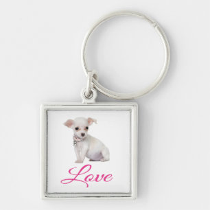 Liefde Chihuahua Puppysleutelhanger Sleutelhanger