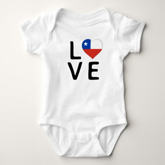 Liefde - Chileense vlag Romper (Voorkant)