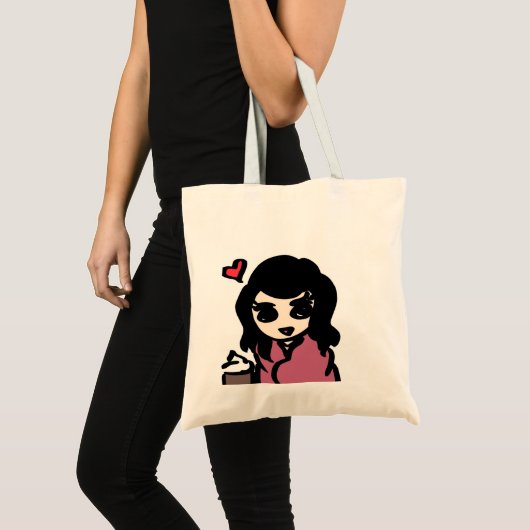 Liefde chocolade tote bag (Voorkant (product))