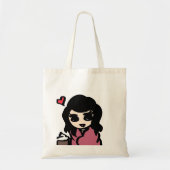 Liefde chocolade tote bag (Voorkant)