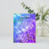 Liefde, Christelijk briefkaart (Staand voorkant)