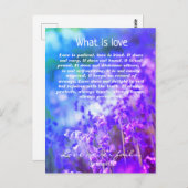 Liefde, Christelijk briefkaart (Voorkant / Achterkant)