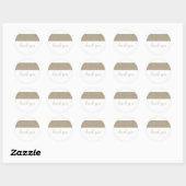 Liefde Circle Dank jullie Stickers (Vel)