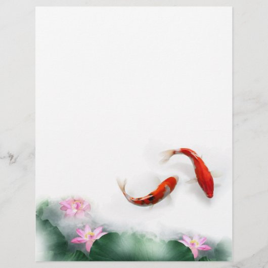 Liefde cirkels | Lotus Koi Orient Hormony Art Flyer (Voorkant)