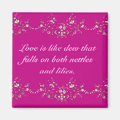 Liefde citaat magneet (Voorkant)