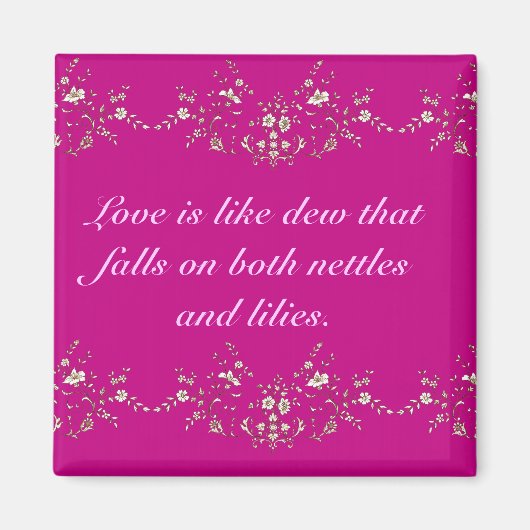 Liefde citaat magneet (Voorkant)