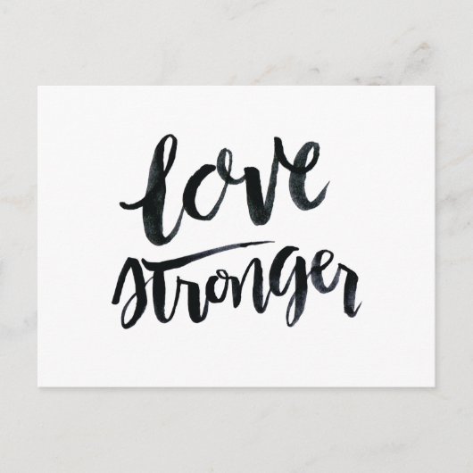 Liefde citaten: Liefde sterker Briefkaart (Voorkant)